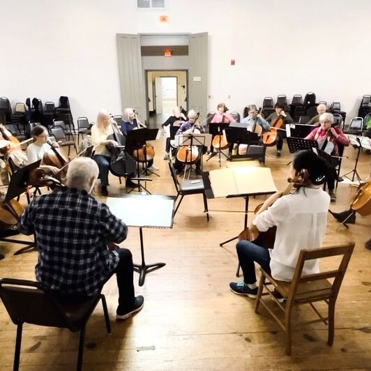 Directing Cello Ensemble at Cello Retreat