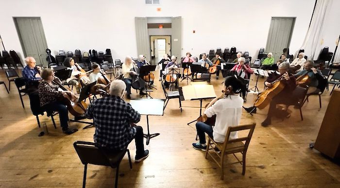 Directing Cello Ensemble at Cello Retreat